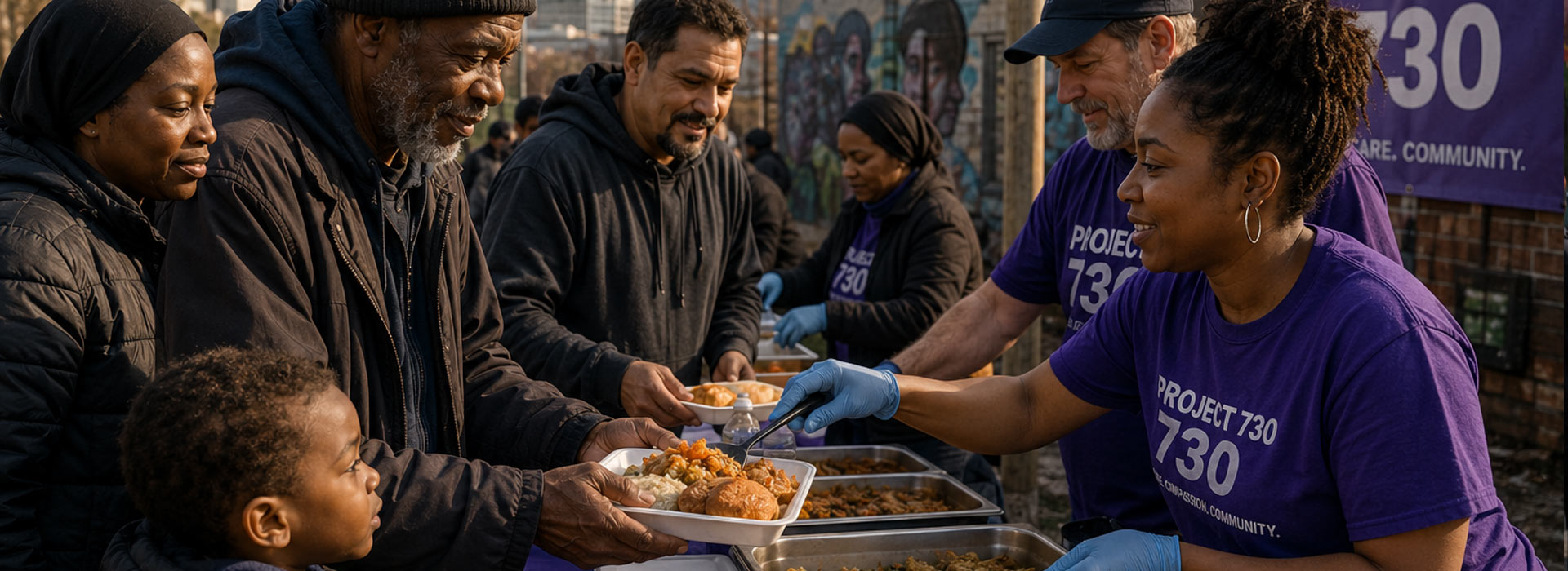project 730 about volunteer middle food